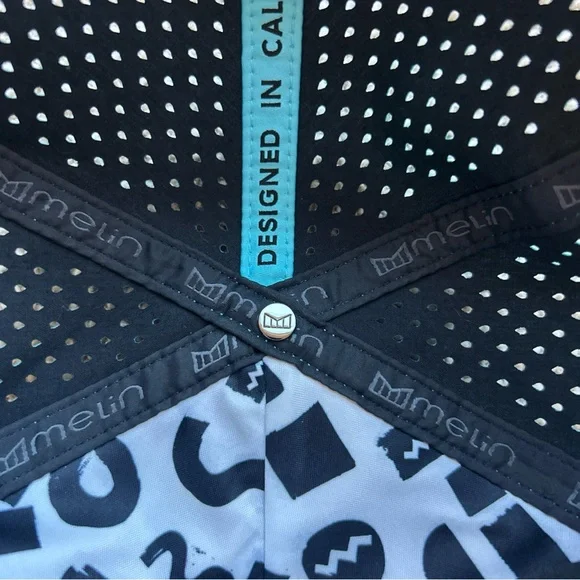 Melin Coronado Splash Hydro Neon Blue Flamingo Snapback Hat Good Vibes 56-60cm - Picture 14 of 15